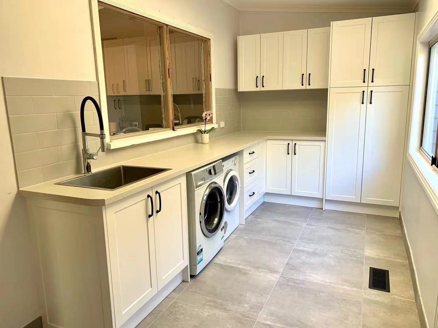 Can you use Shine flat pack in the laundry? Shine Kitchen