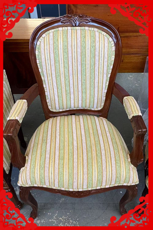 Solid Mahogany French Provincial Furniture Arm Chair