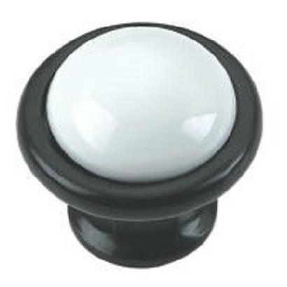 Kitchen Furniture Ceramic Knob TC-21 Matte Black and MAB