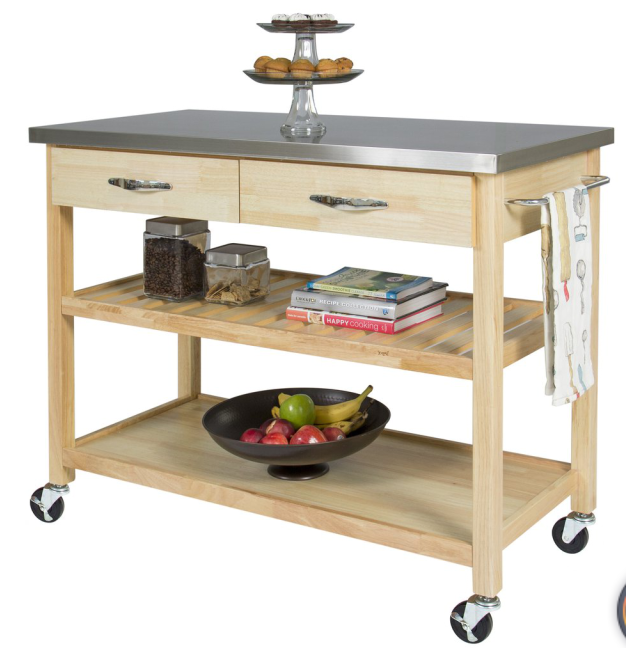 Kitchen Cart Trolley Island Stainless Steel Benchtop