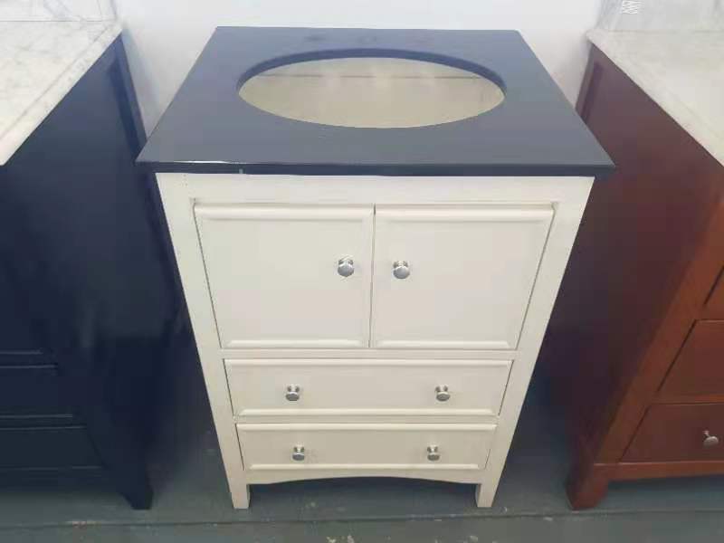 Hampton Style Bathroom Vanity Oliver Black, White, Navy Blue