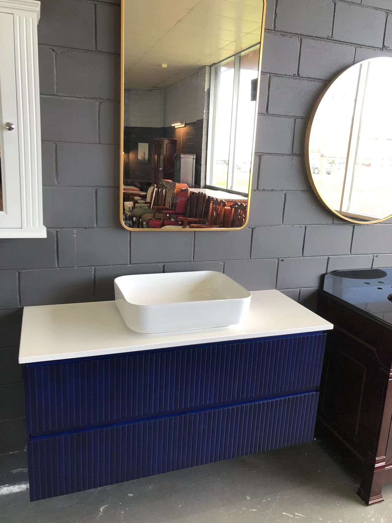 Hampton Style Bathroom Vanity Cecilia White, Black, Navy Blue