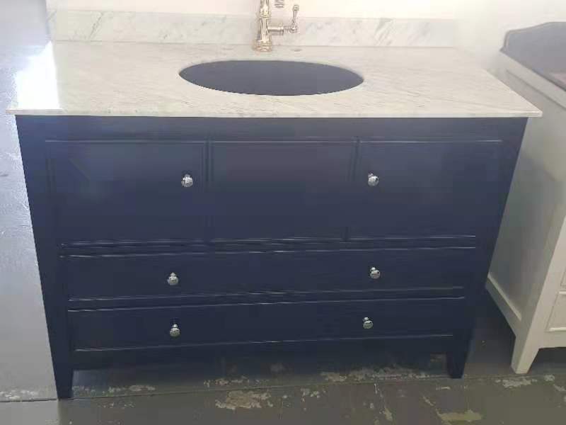 Hampton Style Bathroom Vanity Oliver Black, White, Navy Blue