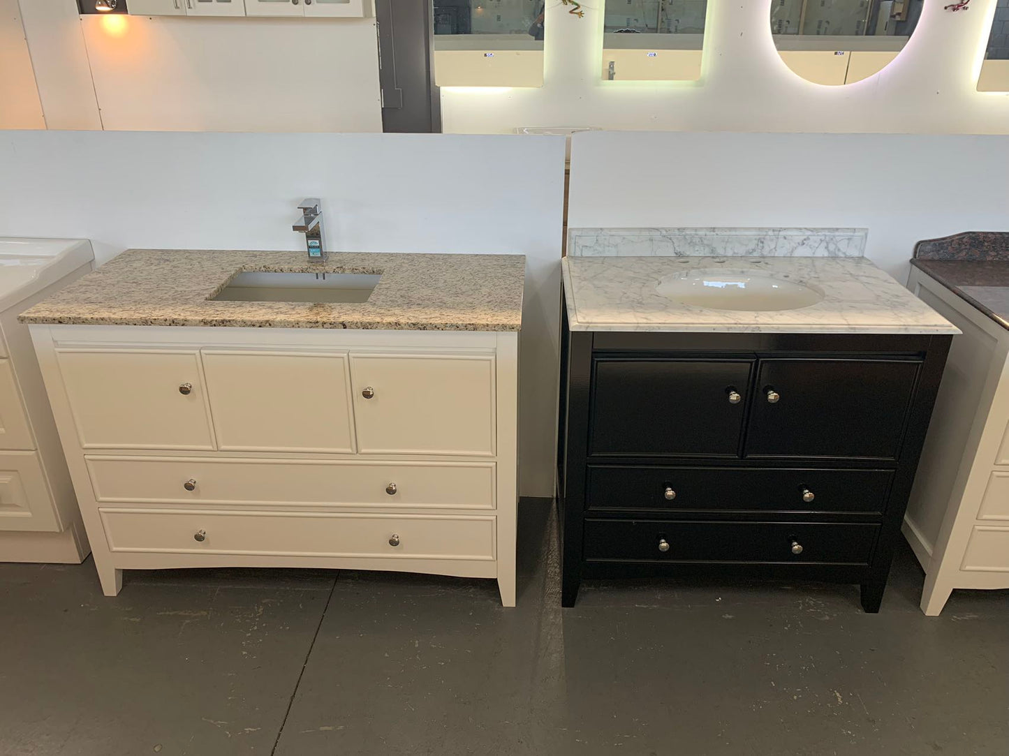 Hampton Style Bathroom Vanity Oliver Black, White, Navy Blue