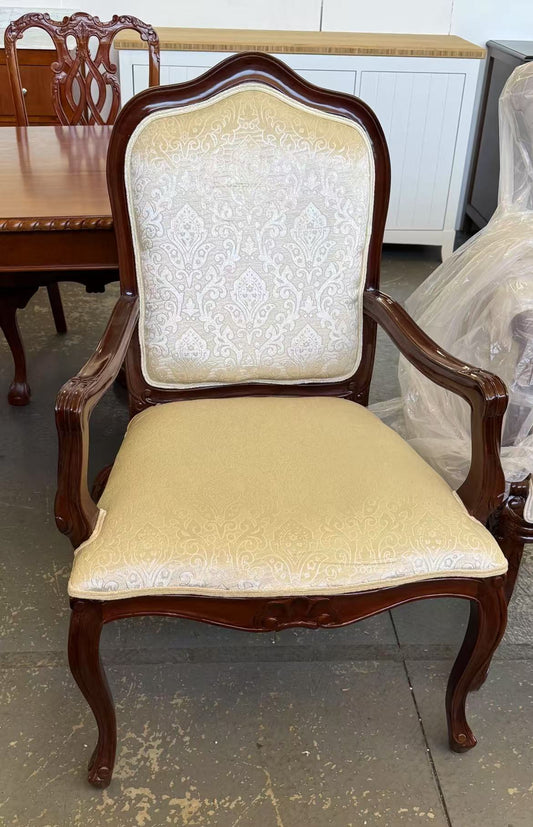 Solid Mahogany French Provincial Furniture Arm Chair