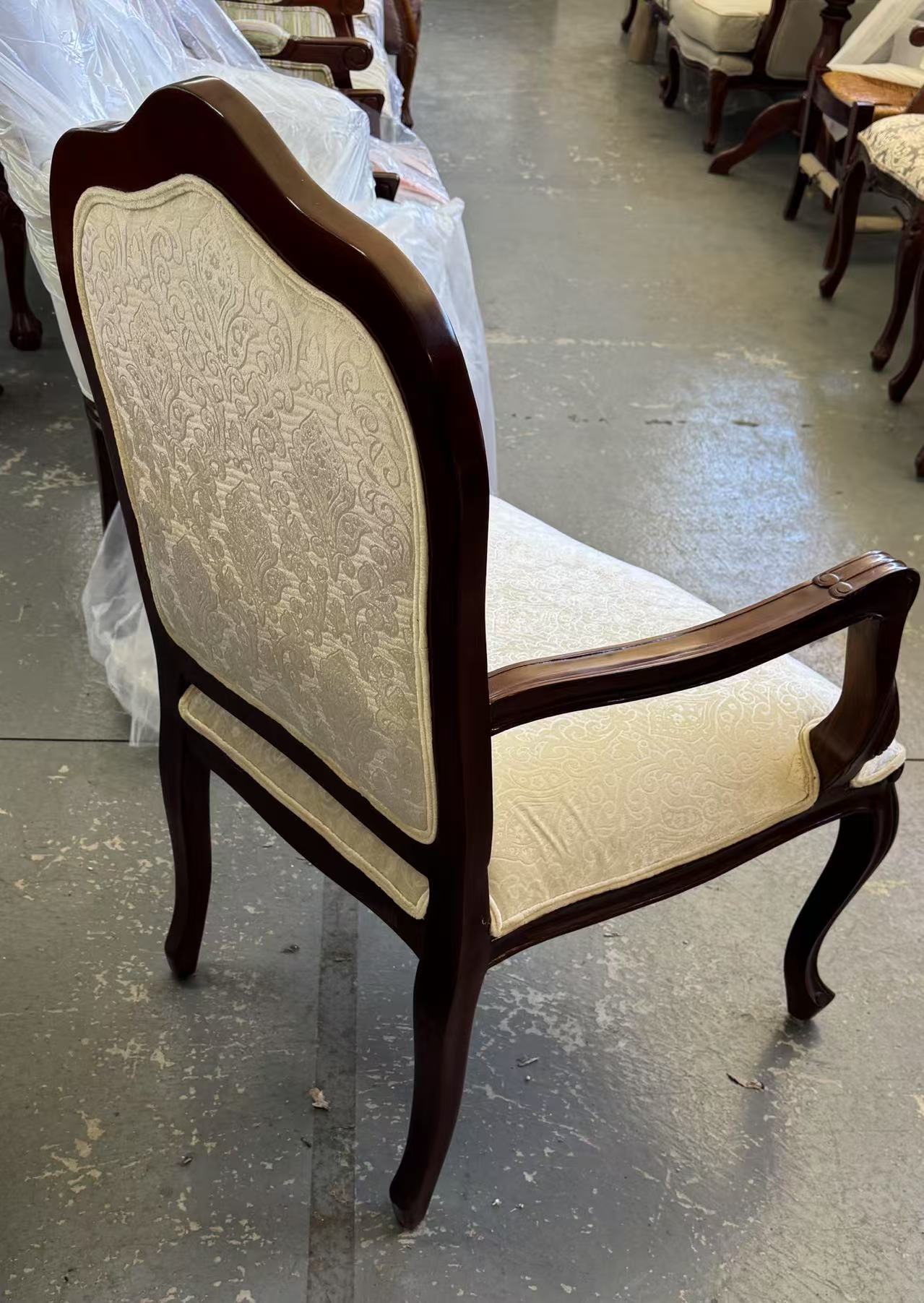 Solid Mahogany French Provincial Furniture Arm Chair