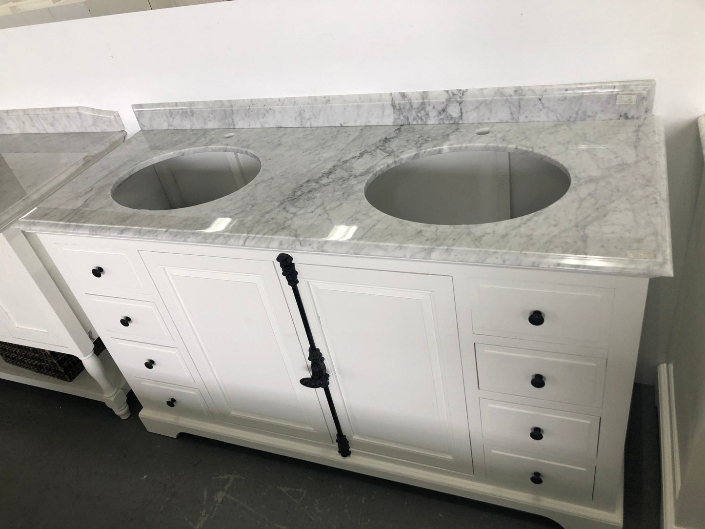 French Provincial Rustic Bathroom Vanity Frances