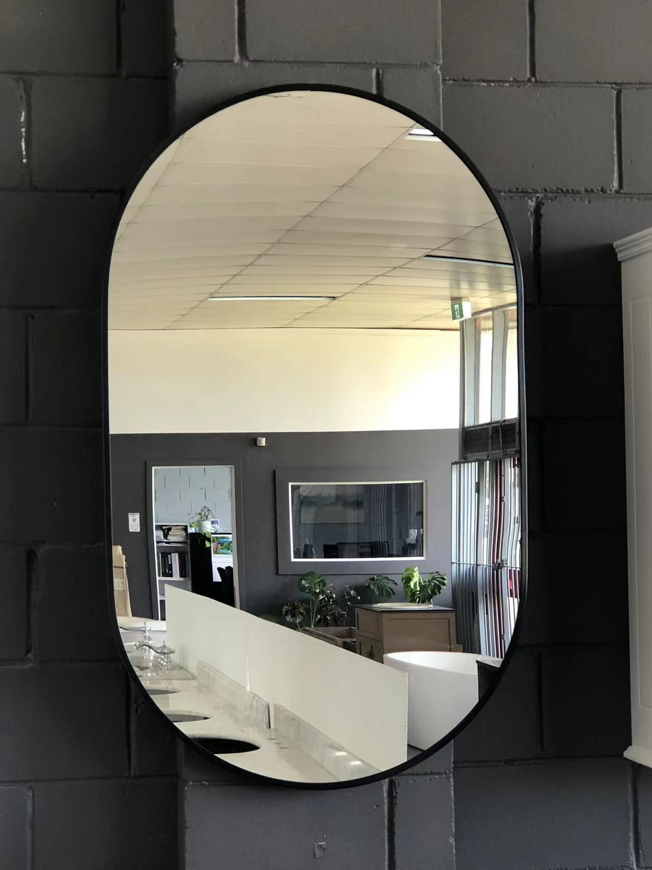 Gold & Black Aluminum Frame Mirrors