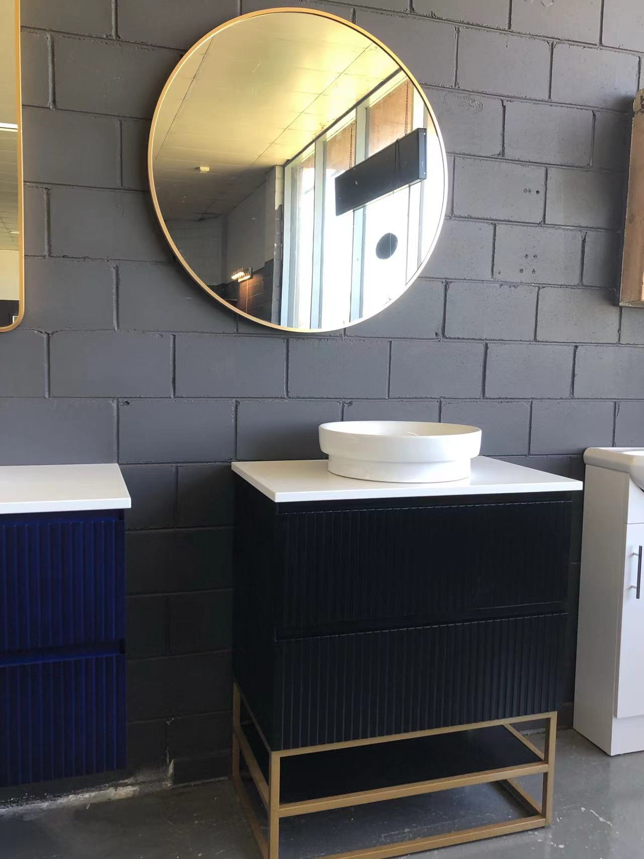 Gold & Black Aluminum Frame Mirrors