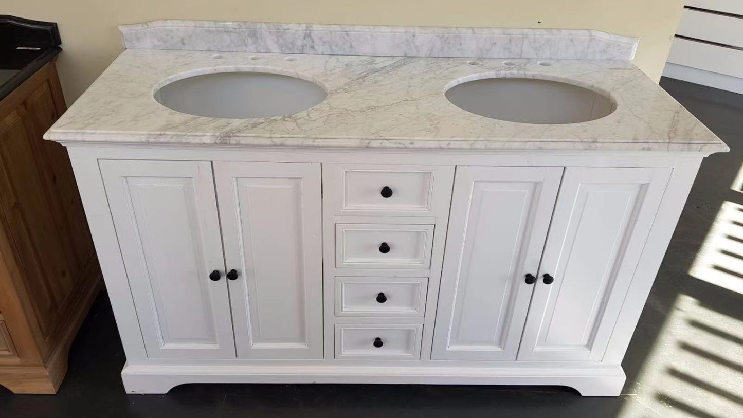 French Provincial Hampton Style Bathroom Vanity Gaston