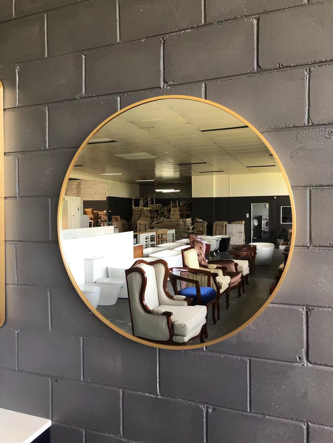 Gold & Black Aluminum Frame Mirrors