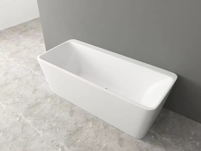 Bathtub White A Grade Acrylic Free Standing Back to Wall L1600
