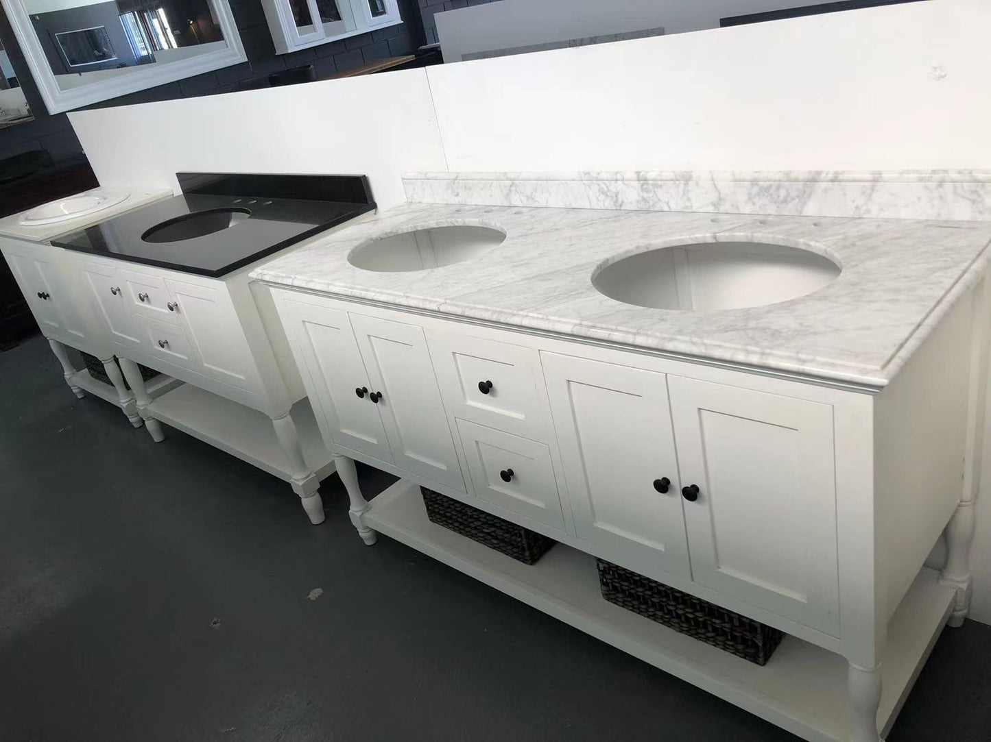 French Provincial Marble Bathroom Vanity Martin