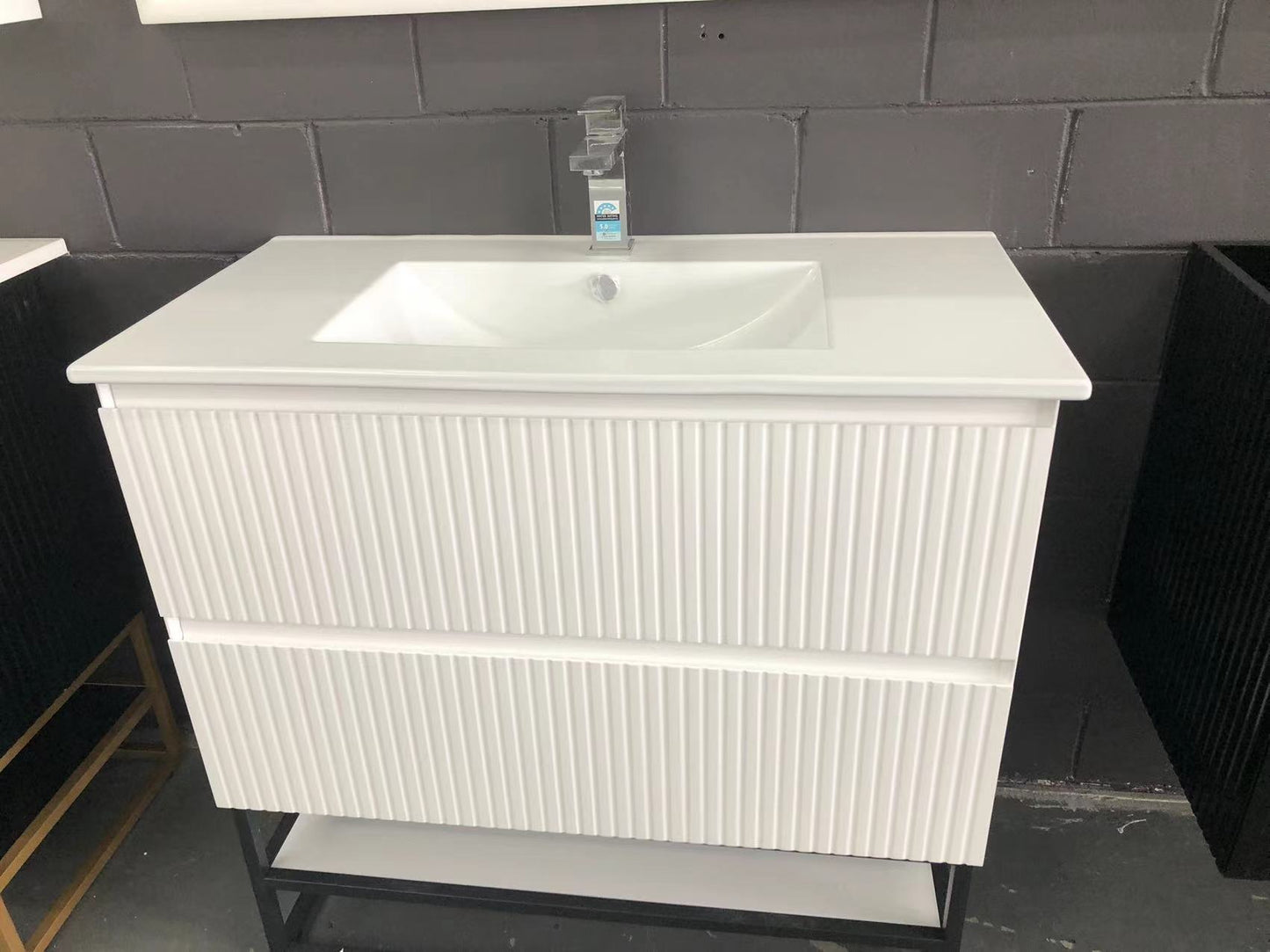 Hampton Style Bathroom Vanity Cecilia White, Black, Navy Blue