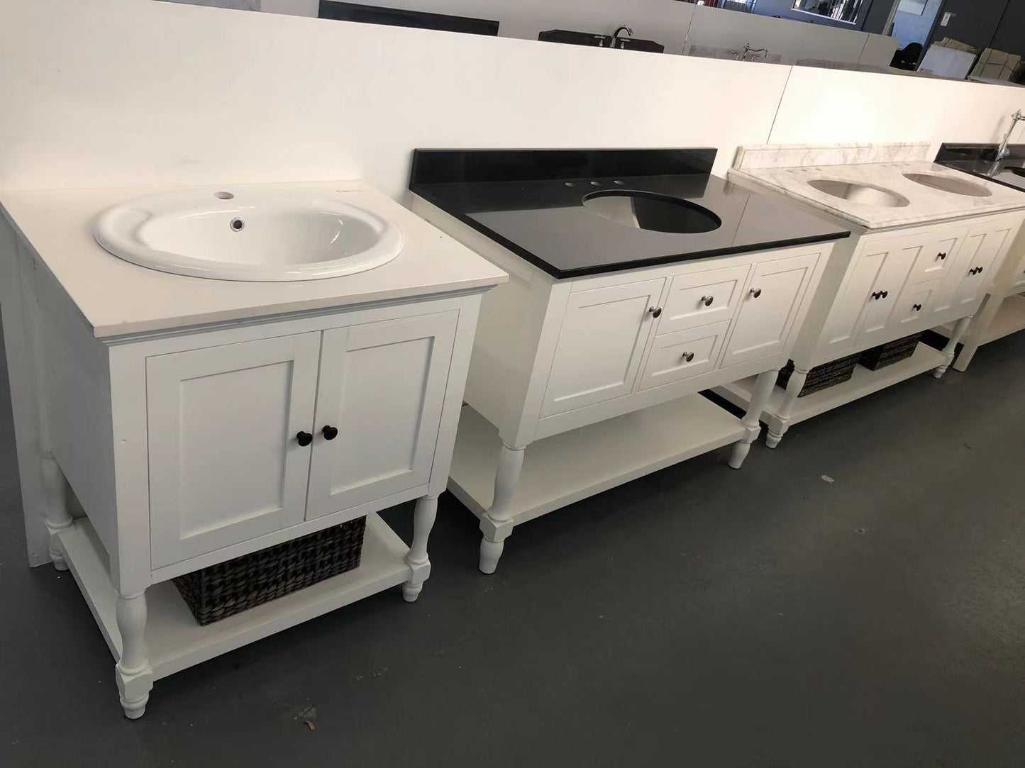 French Provincial Marble Bathroom Vanity Martin