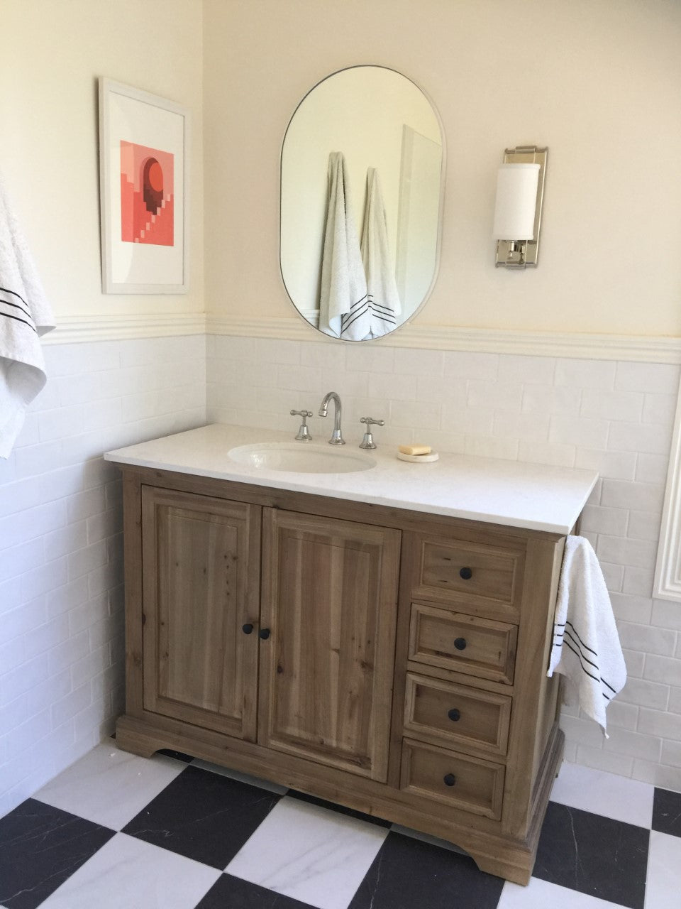 French Provincial Hampton Style Bathroom Vanity Gaston