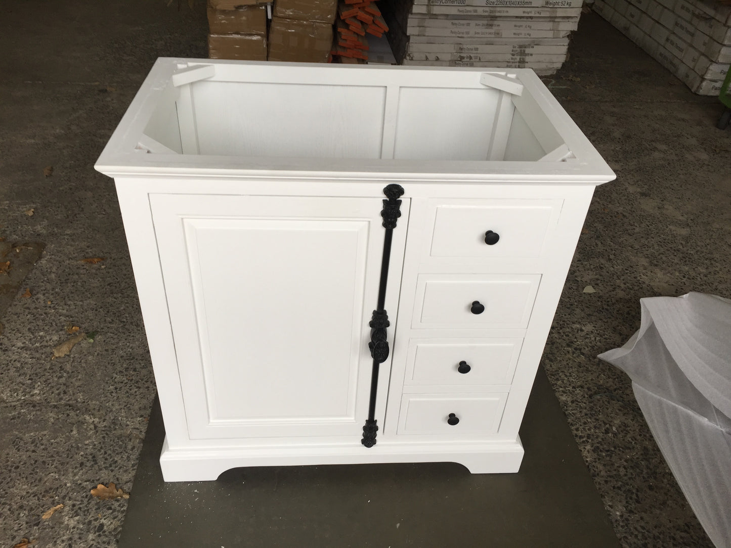 French Provincial Rustic Bathroom Vanity Frances