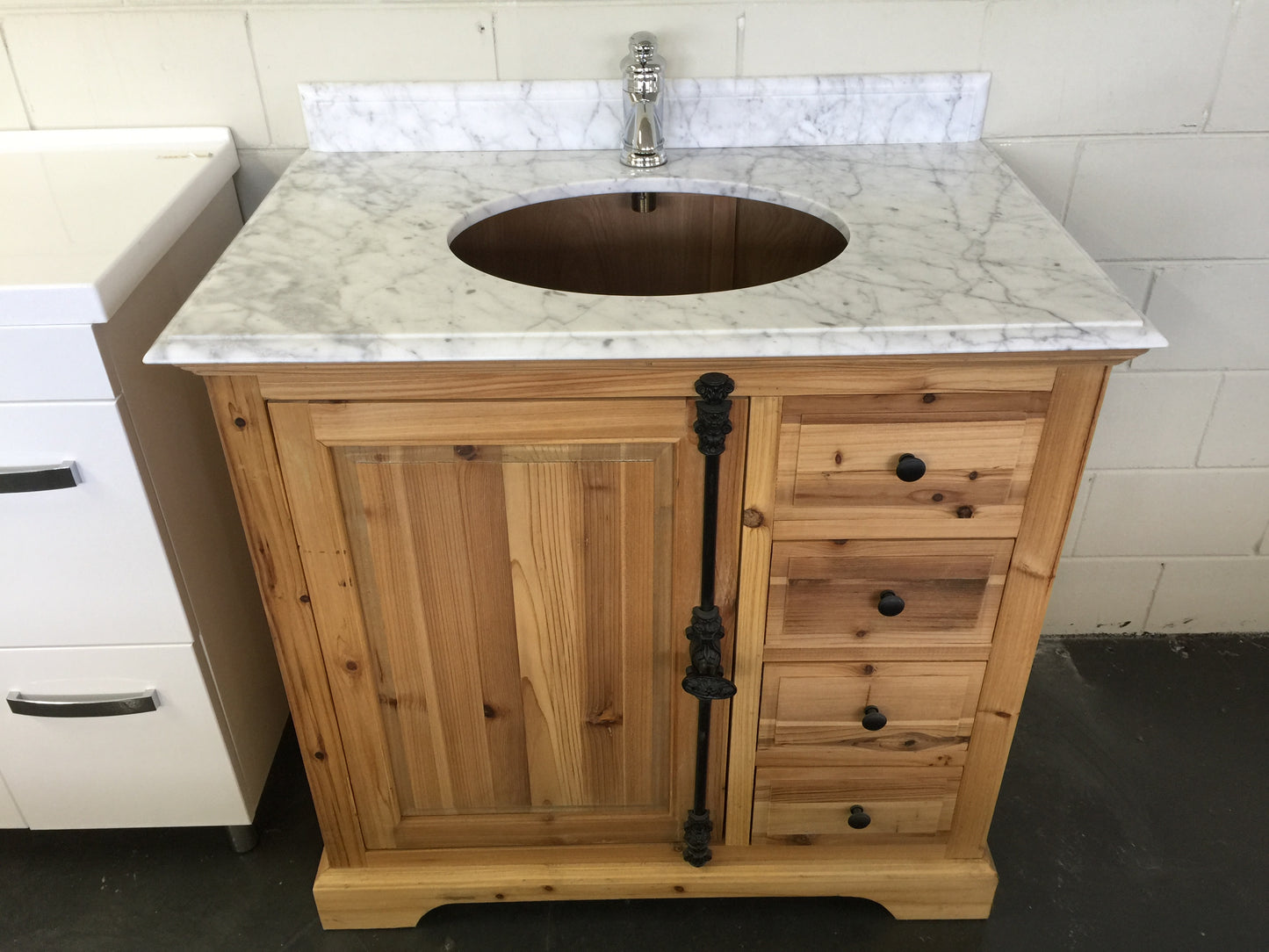 French Provincial Rustic Bathroom Vanity Frances