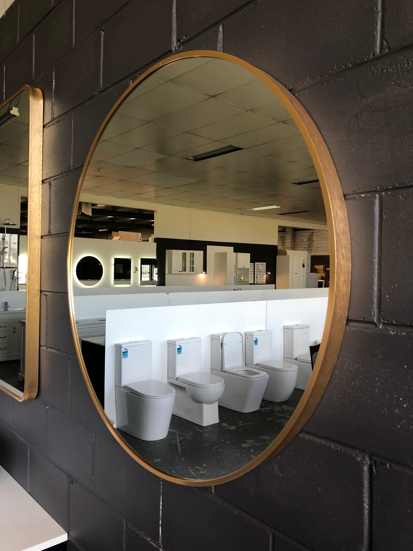 Gold & Black Aluminum Frame Mirrors