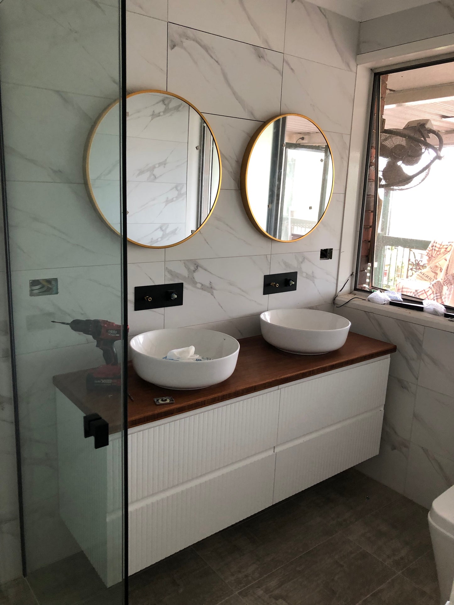 Gold & Black Aluminum Frame Mirrors