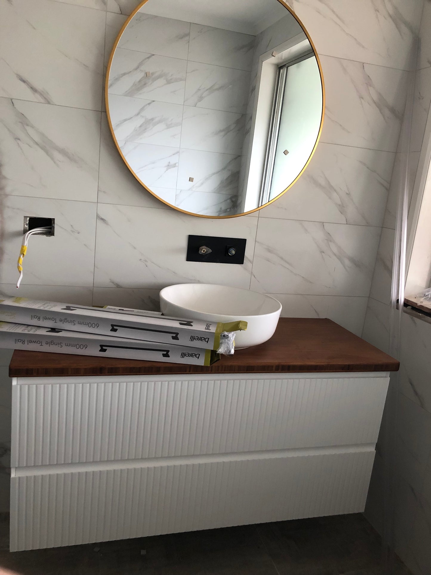 Gold & Black Aluminum Frame Mirrors