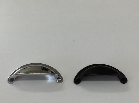 Kitchen Furniture Handle 5821 Matte Black and Chrome