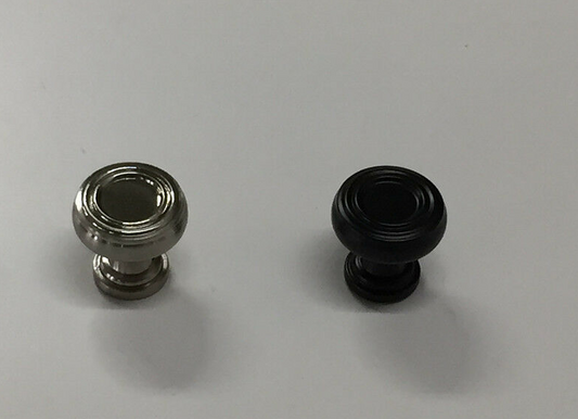 Kitchen Furniture Knob 5838K Matt Black and Brushed Nickel