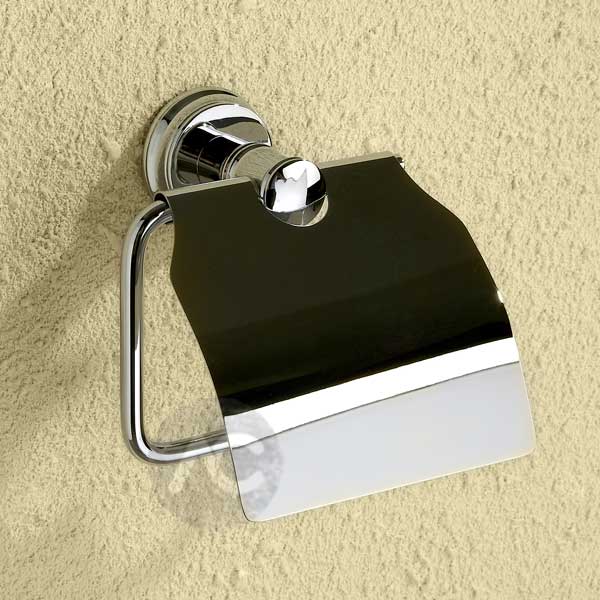 Traditional Bathroom Accessories Madrid Toilet Roll Holder with Lid