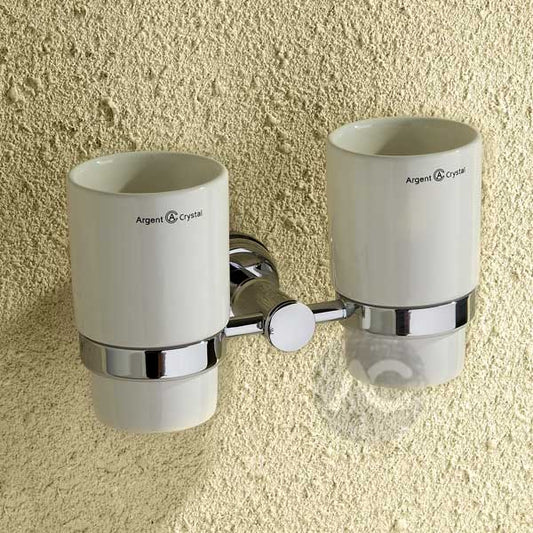 Bathroom Accessory Madrid Double Tumbler Holder And Cup