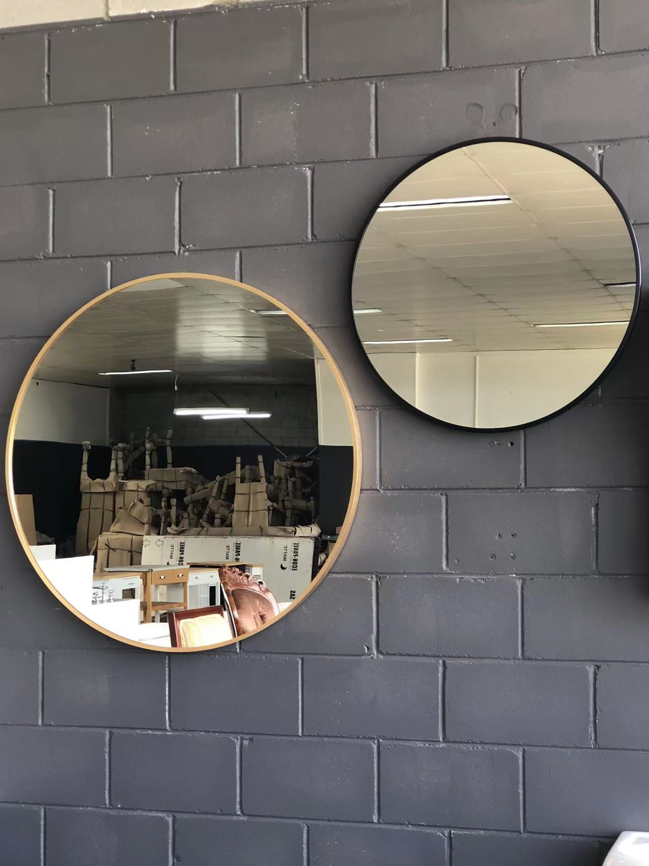 Gold & Black Aluminum Frame Mirrors