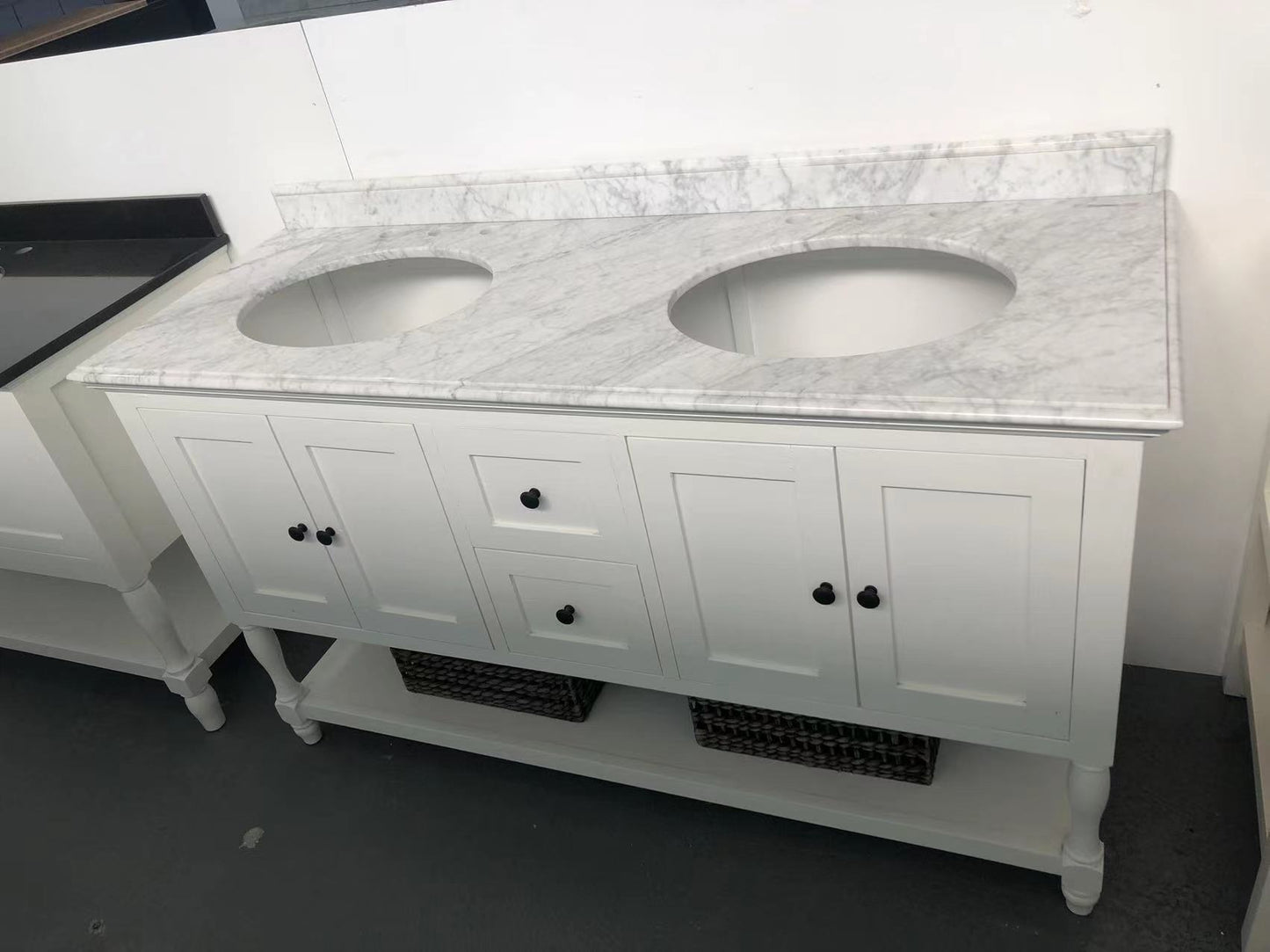 French Provincial Marble Bathroom Vanity Martin