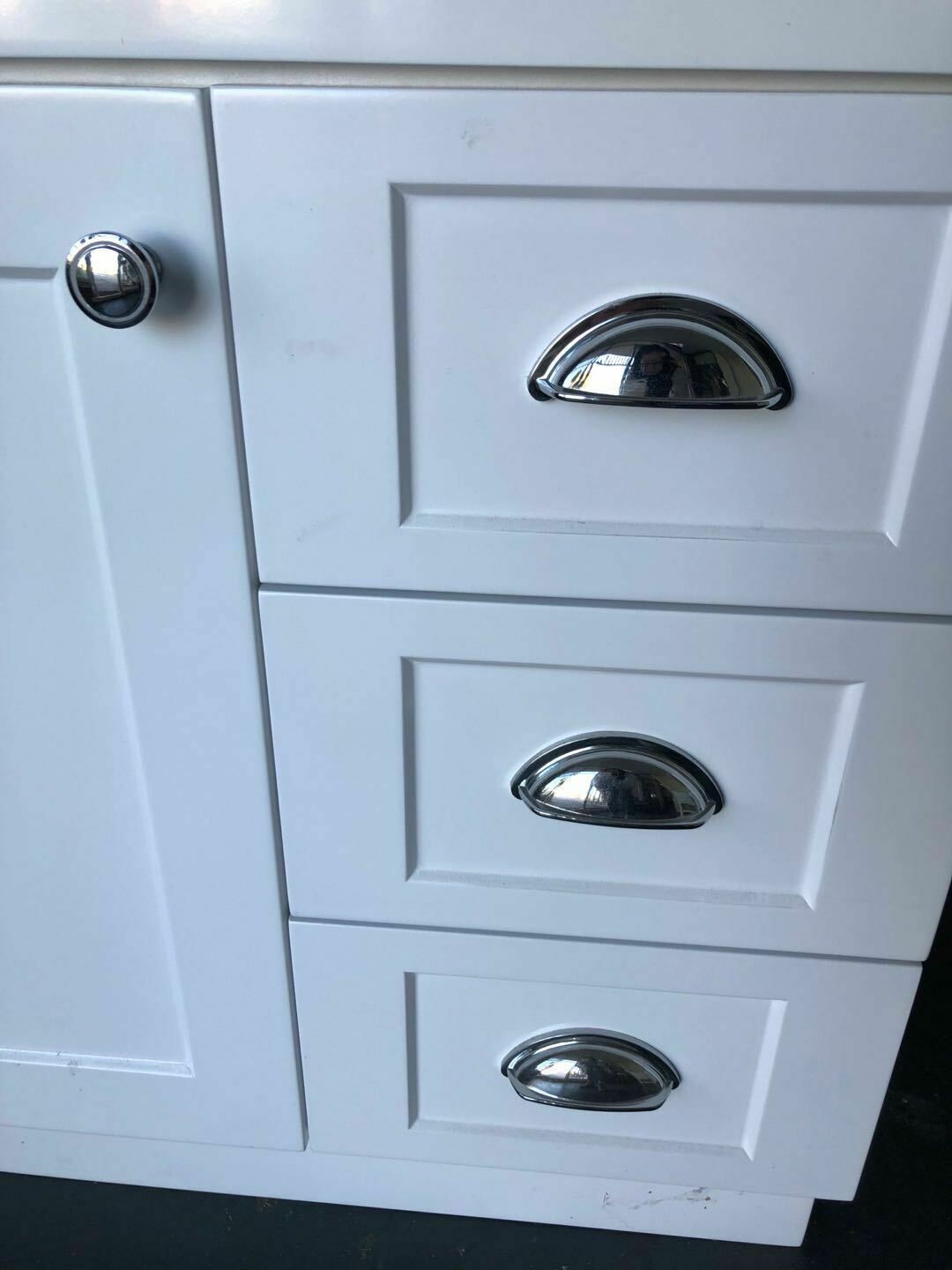 Kitchen Furniture Handle 5821 Matte Black and Chrome