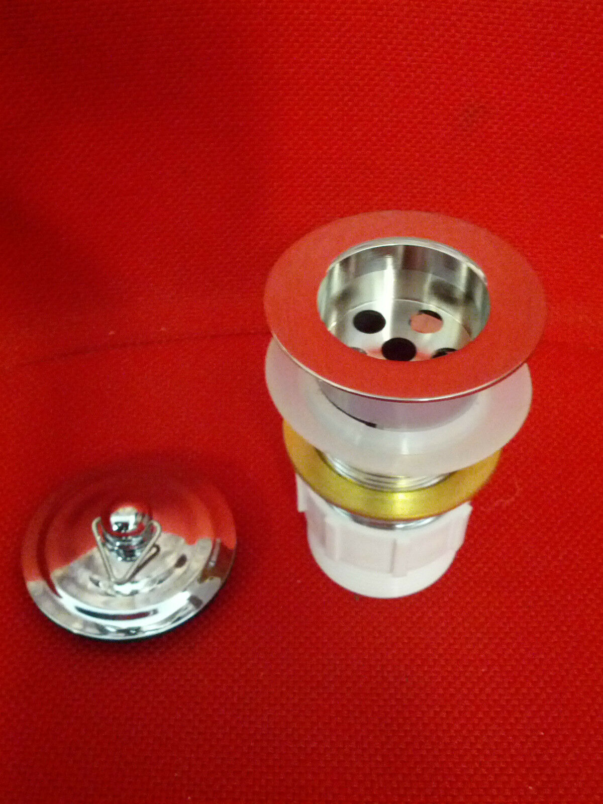 French Provincial Bathroom Accessory Basin Waste In Chrome