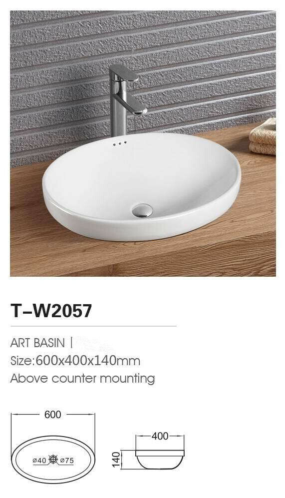 Bathroom Vanity Basin Ceramic Wash Basin Drop In Basin A Grade
