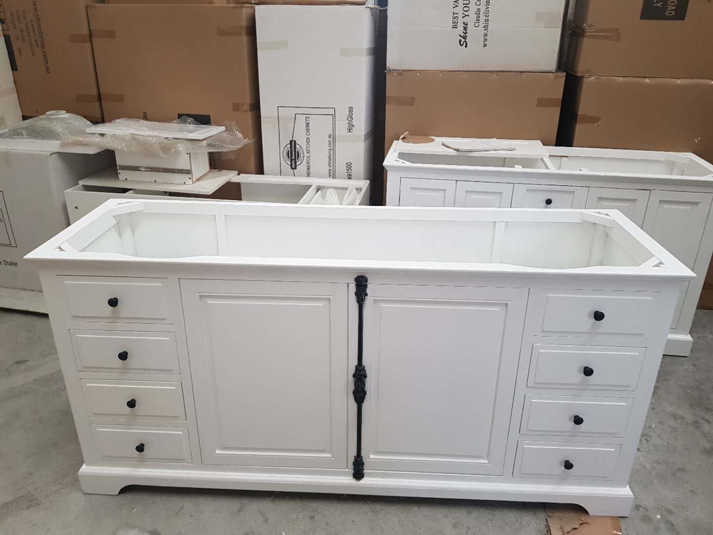 French Provincial Rustic Bathroom Vanity Frances